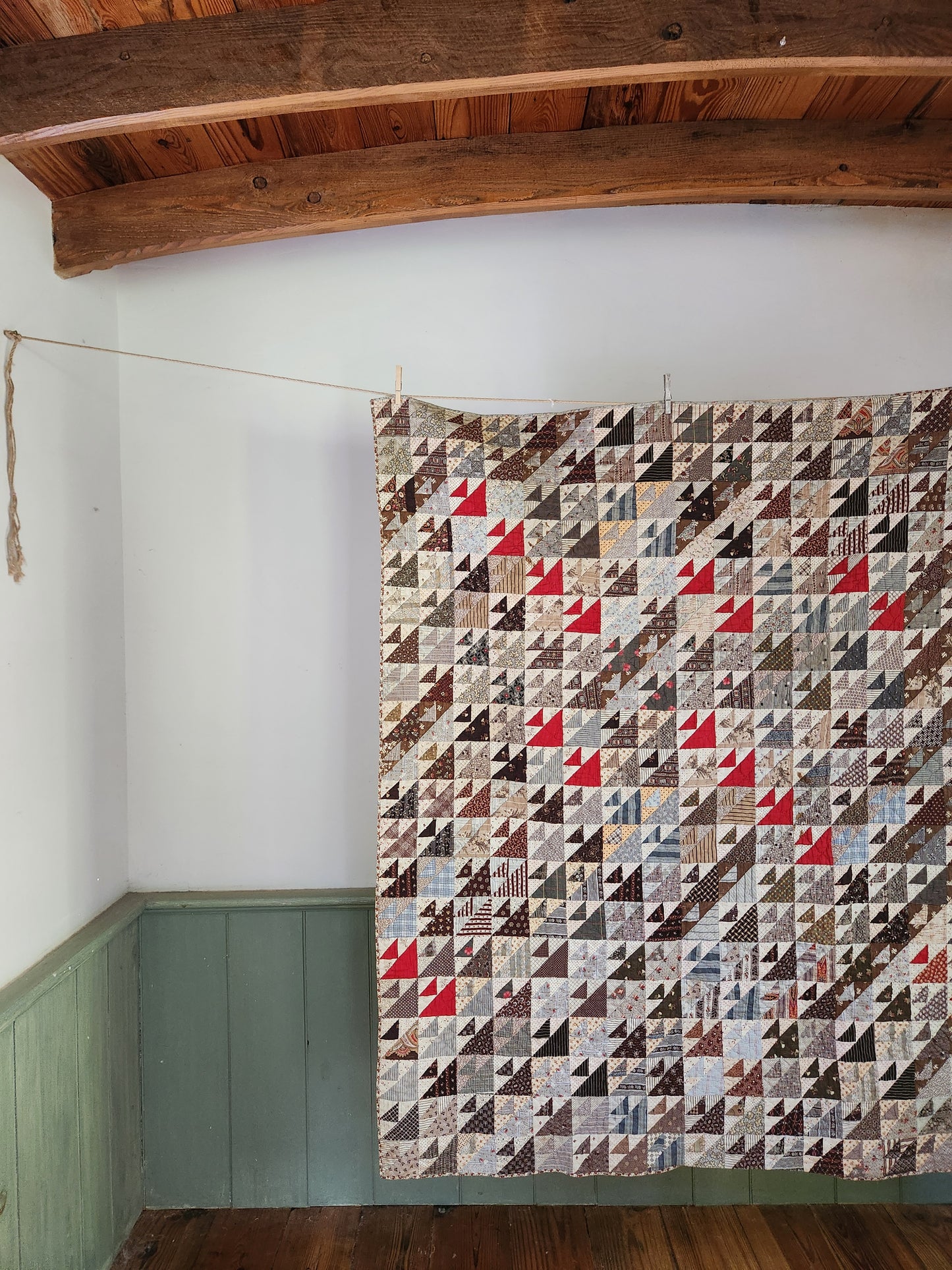 Antique Crib Quilt c1880