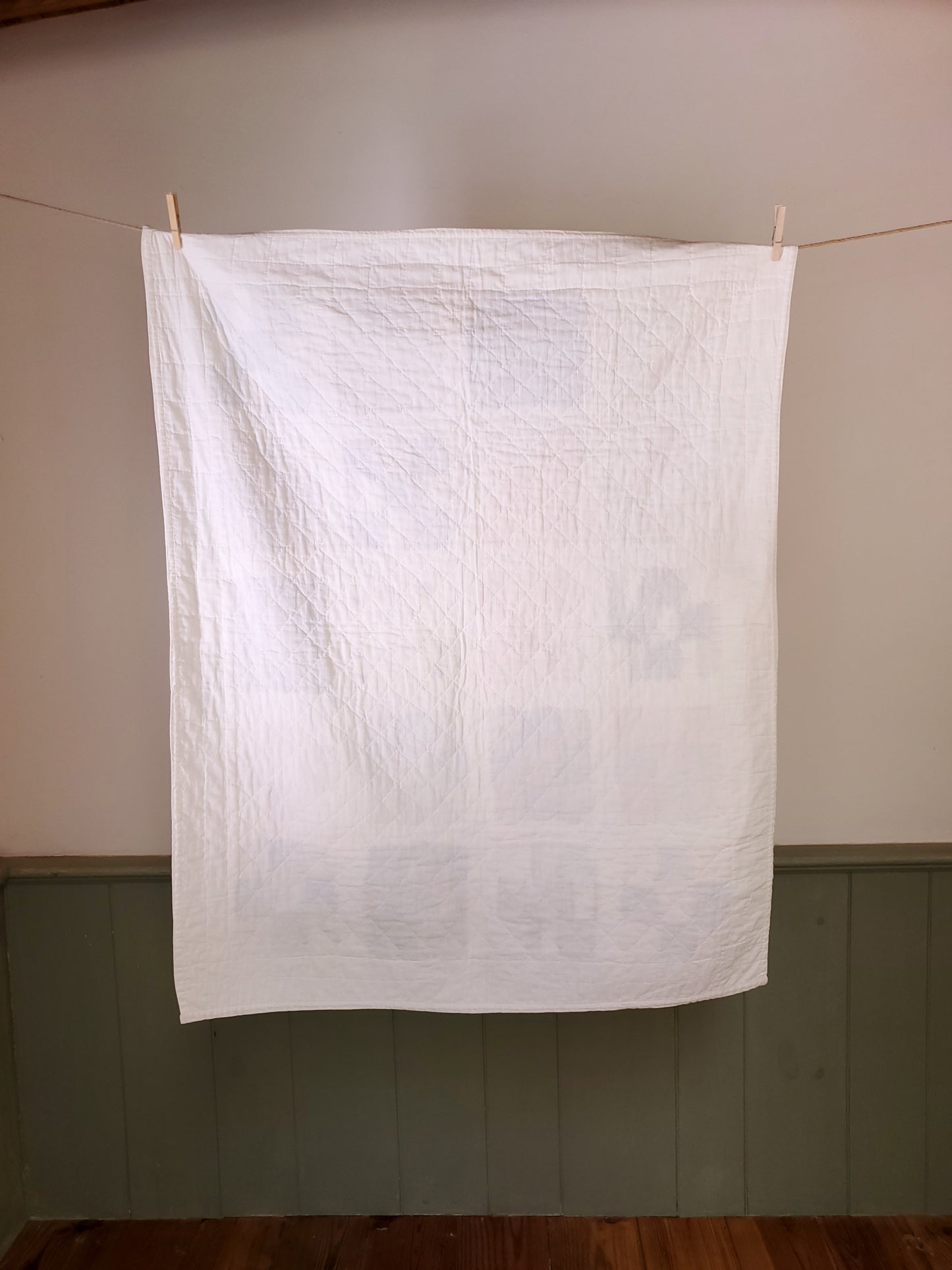 Nine Patch Crib Quilt c1940