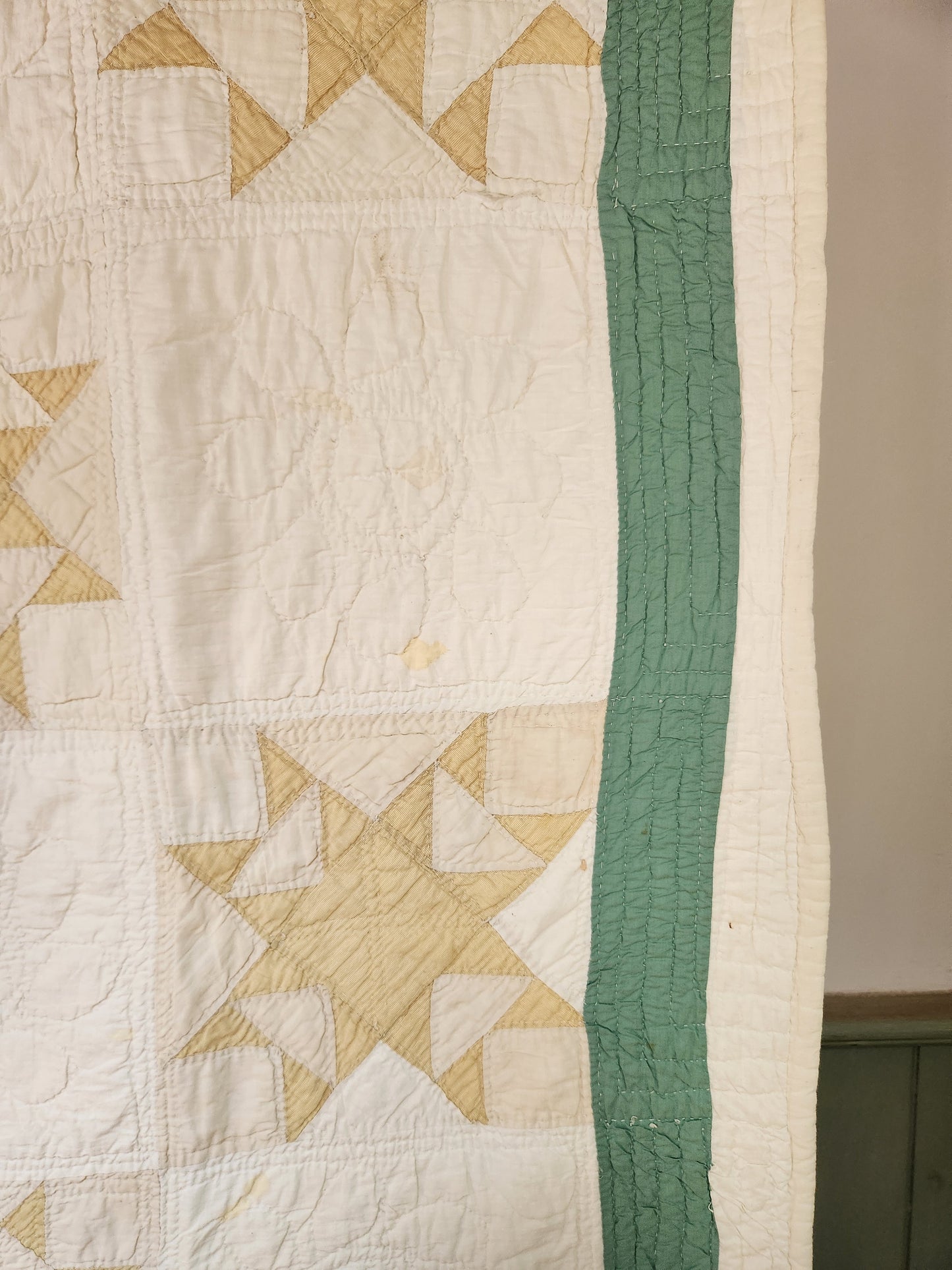 PAIR Of Matching Star Quilts ca 1930