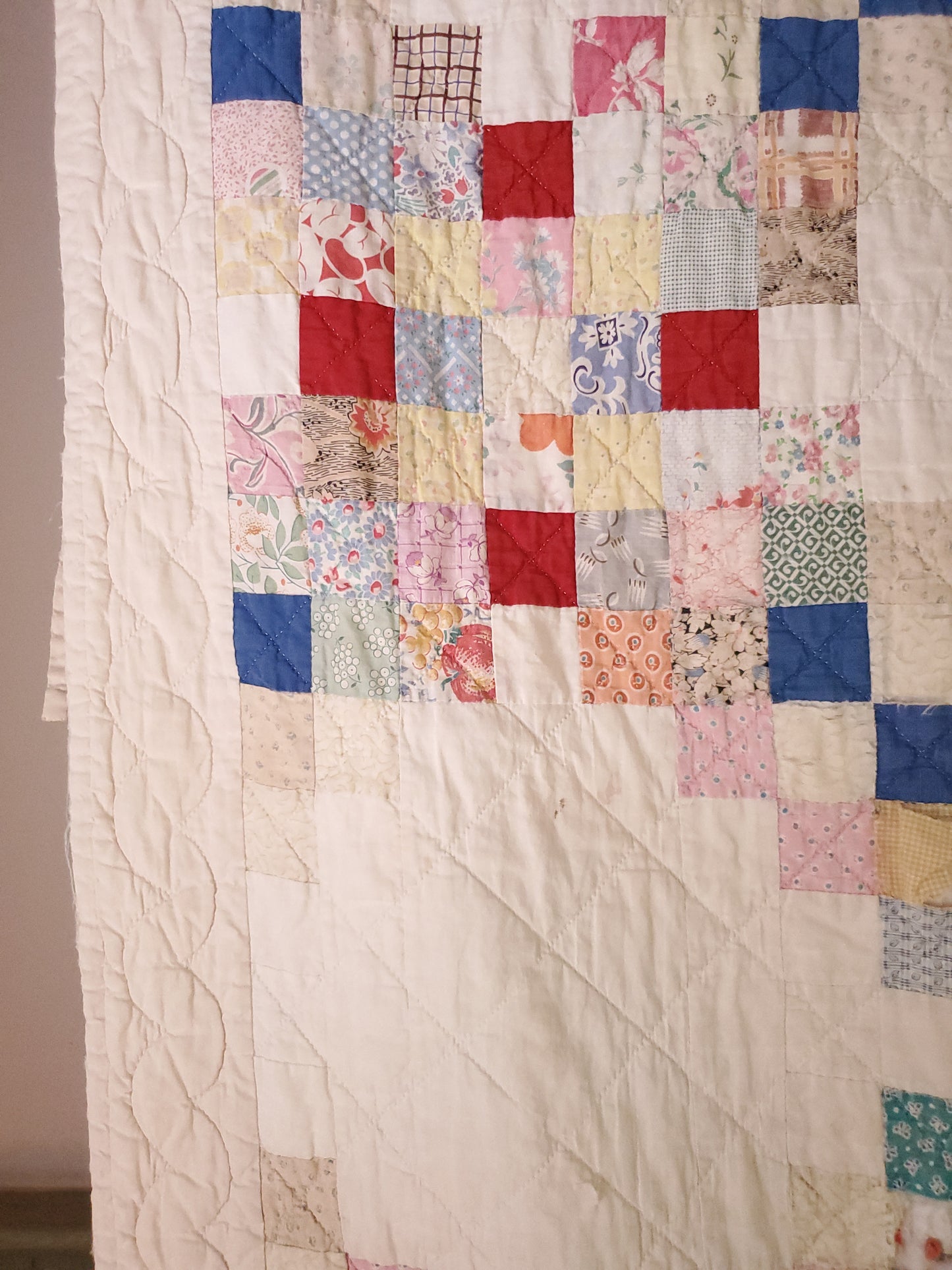 Vintage Double Irish Chain Quilt