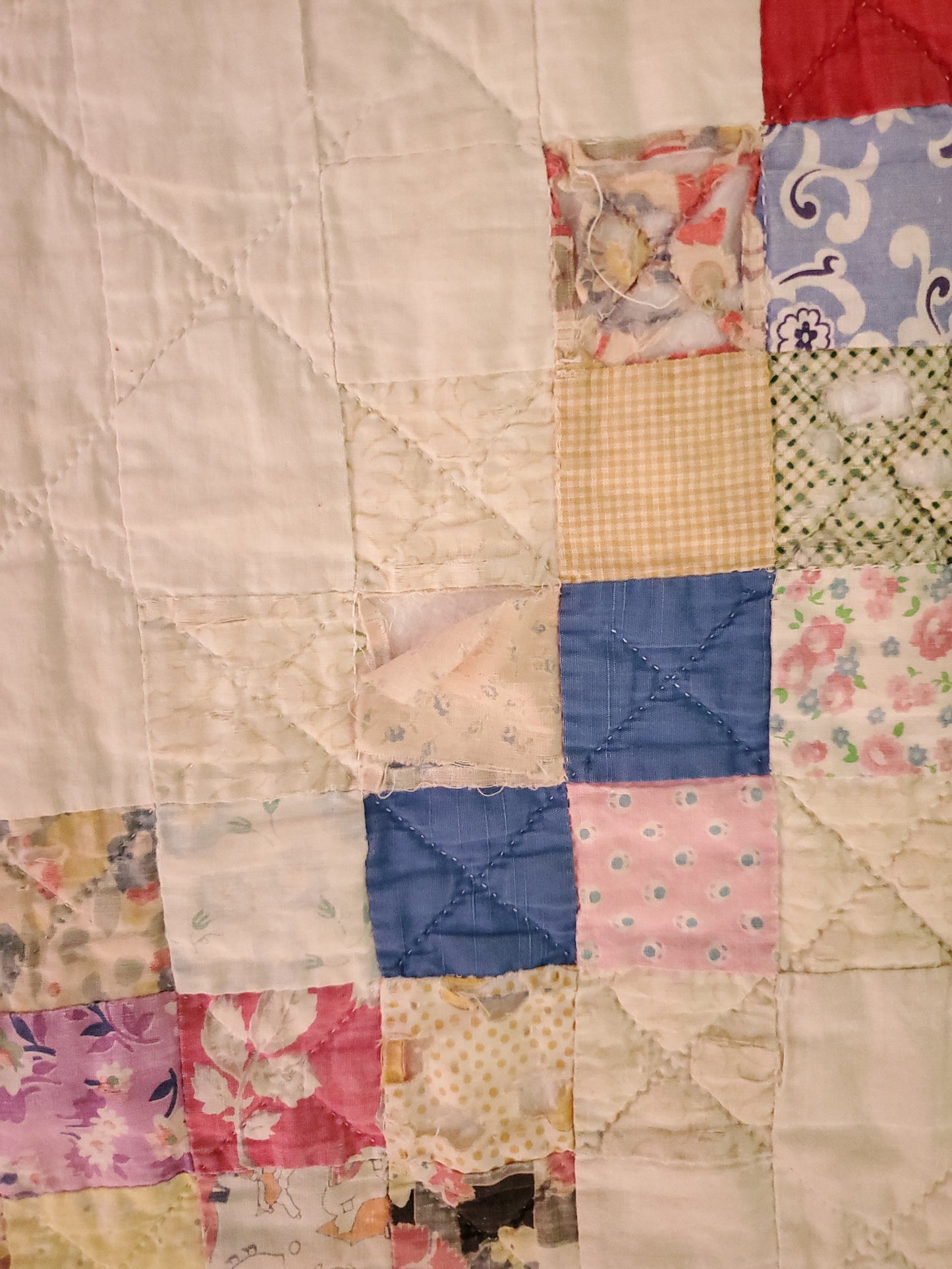 Vintage Double Irish Chain Quilt