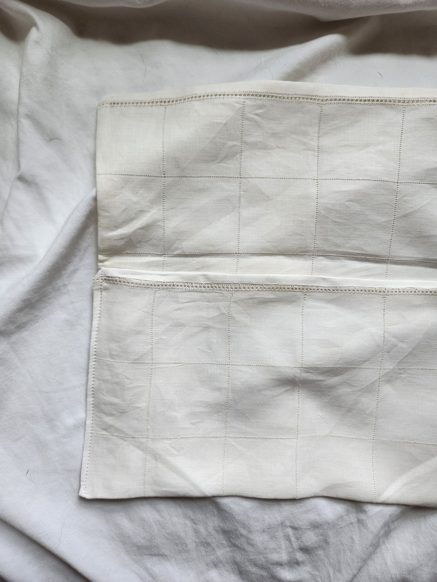 Handmade Window Pane Travel Bag from Antique Cloth