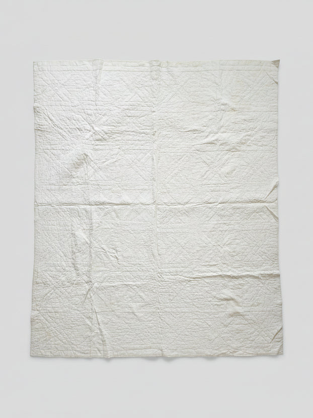 Antique Old Italian Block Quilt c1900