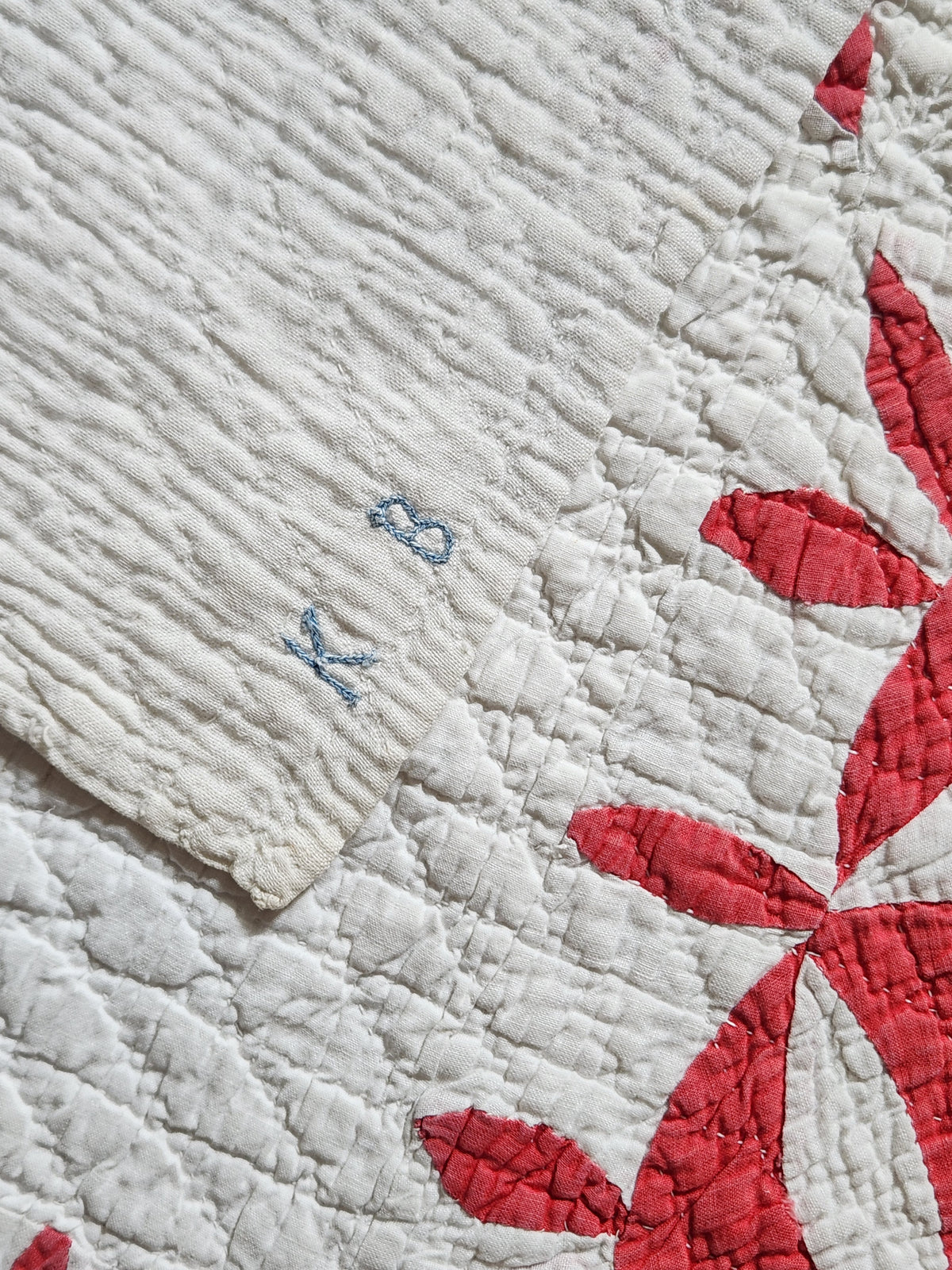 Red & White Patchwork Quilt