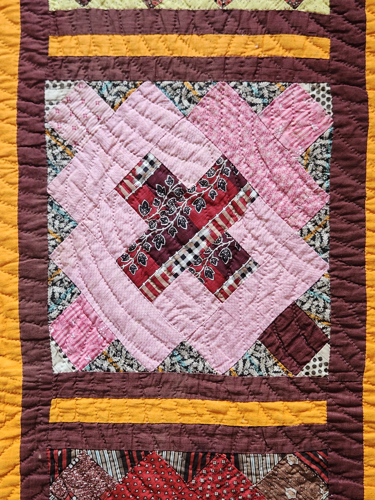 Antique Album Block Quilt c1870