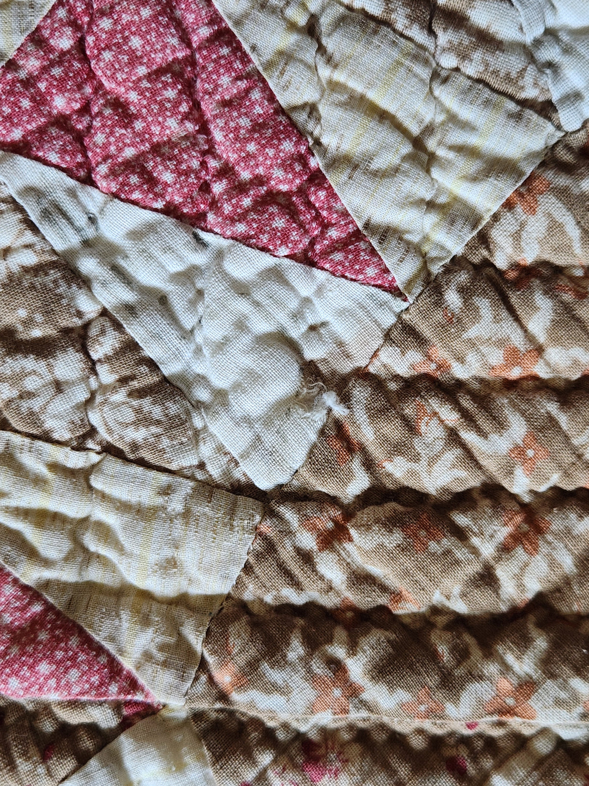 Antique Late 19th Century Sunflower Quilt