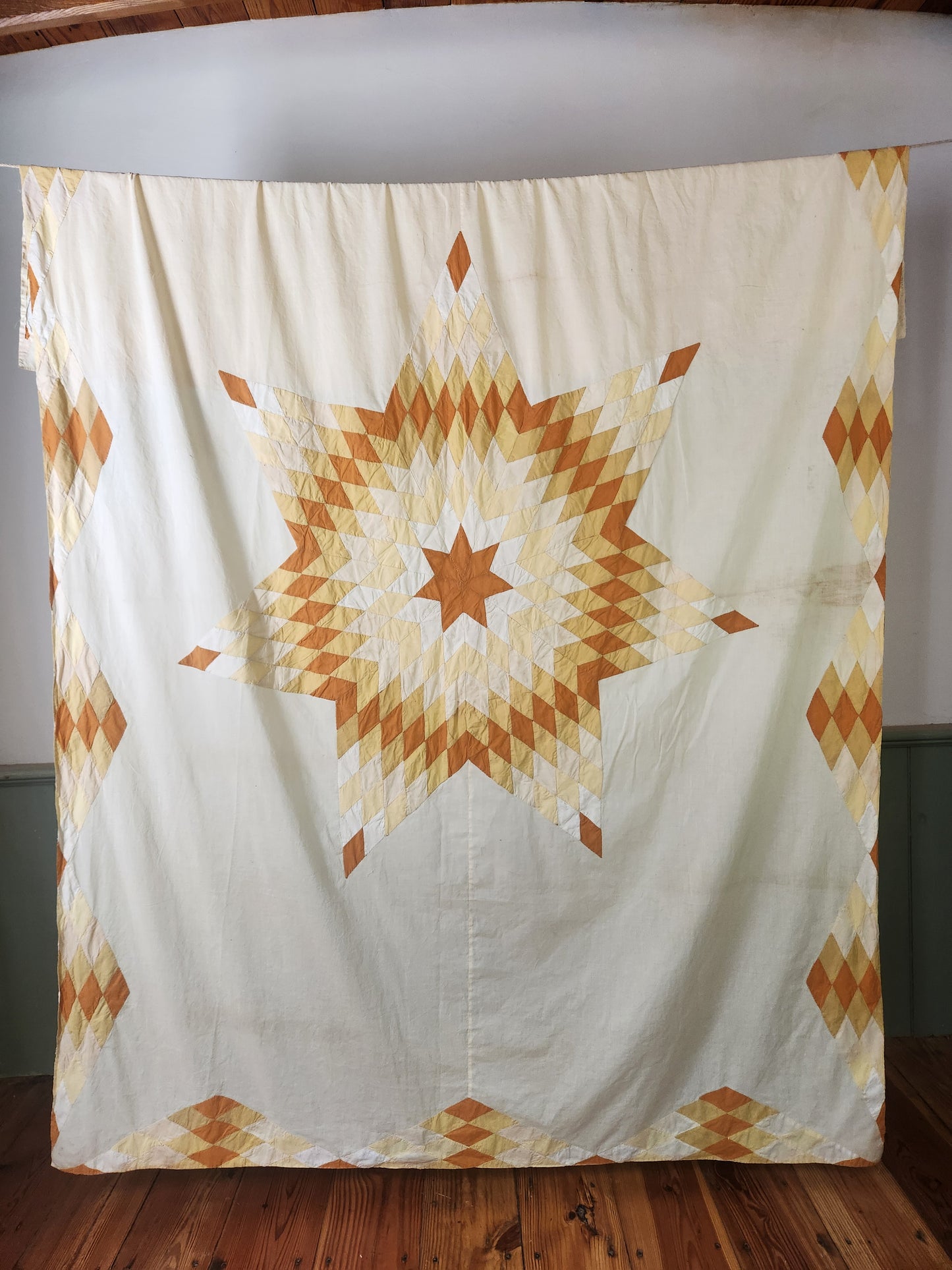 Vintage Lone Star Coverlet c1940 (A)