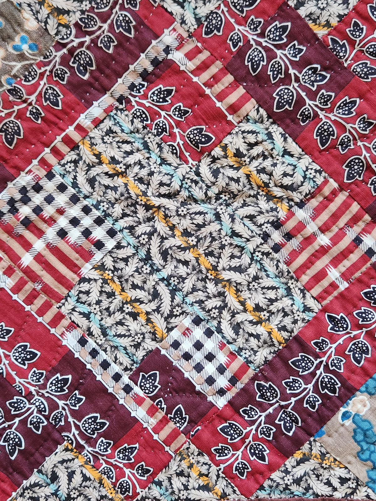 Antique Album Block Quilt c1870