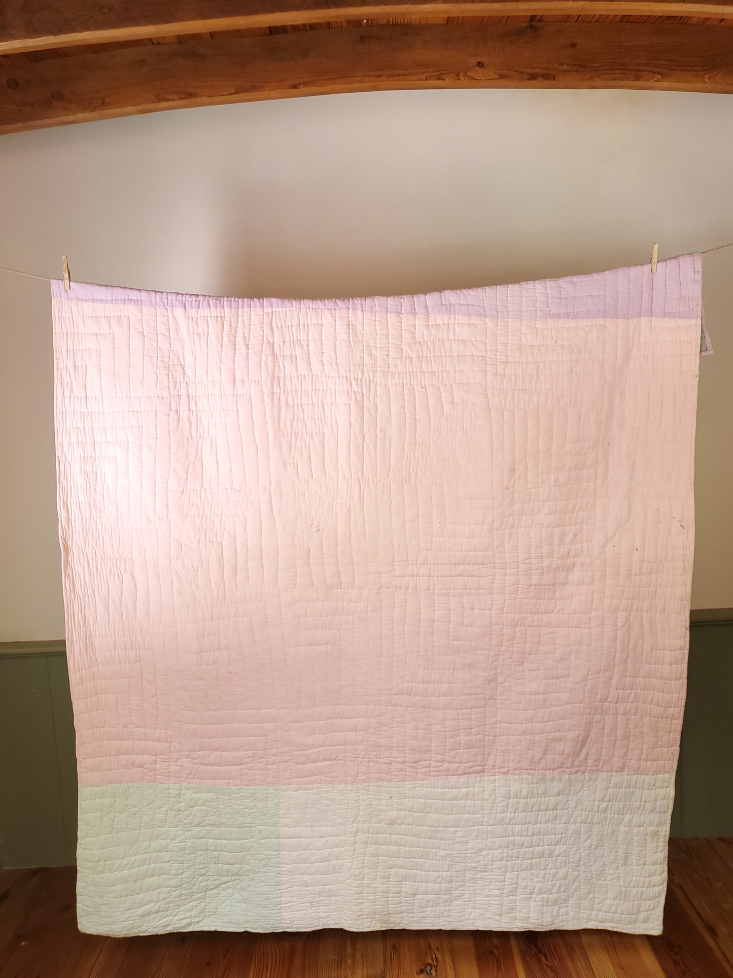 Vintage Feed Sack Quilt, ca 1930