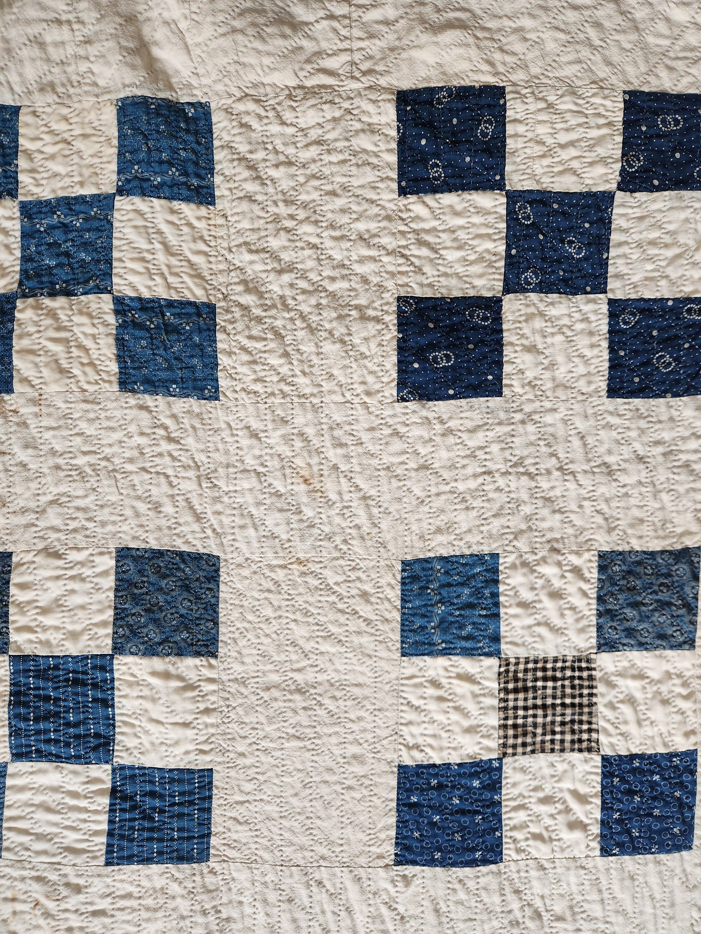 Sea Island Nine Patch c1900