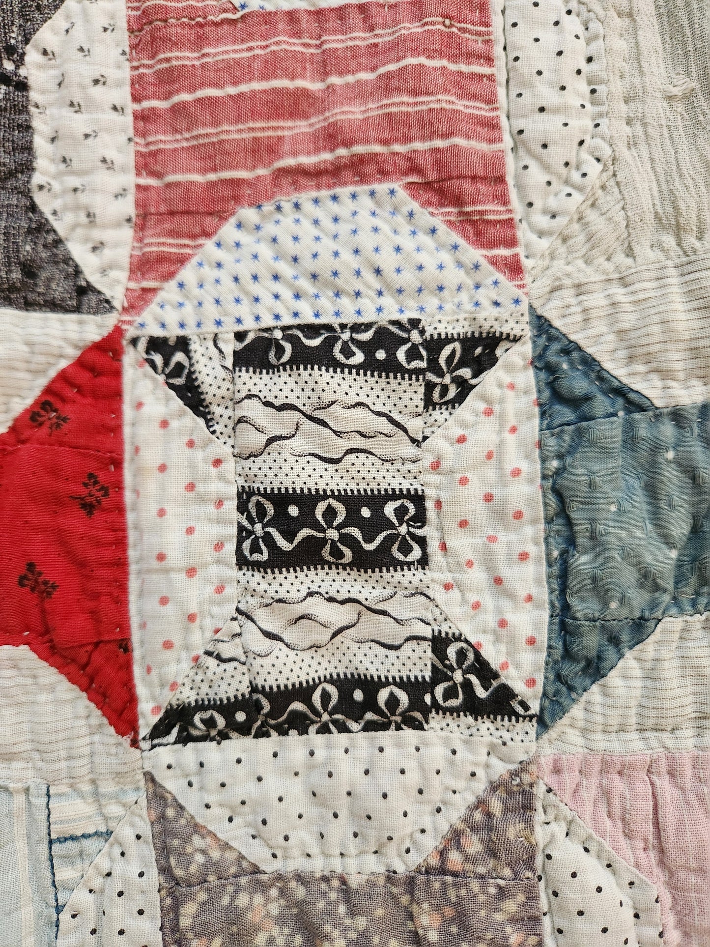 Antique Spools Quilt c1900