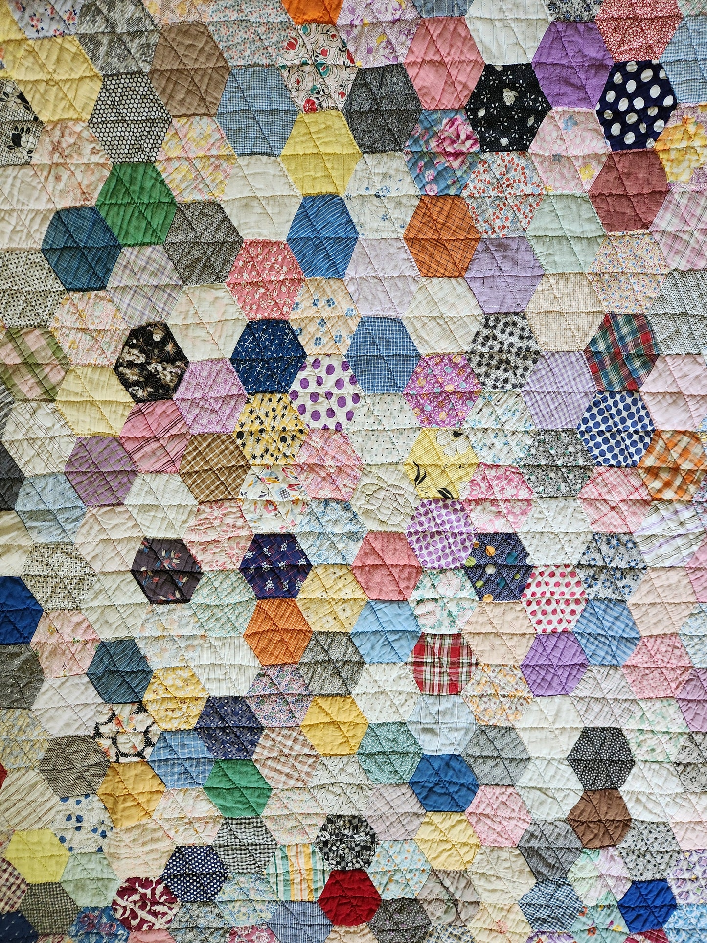 Hexagon Quilt c1940