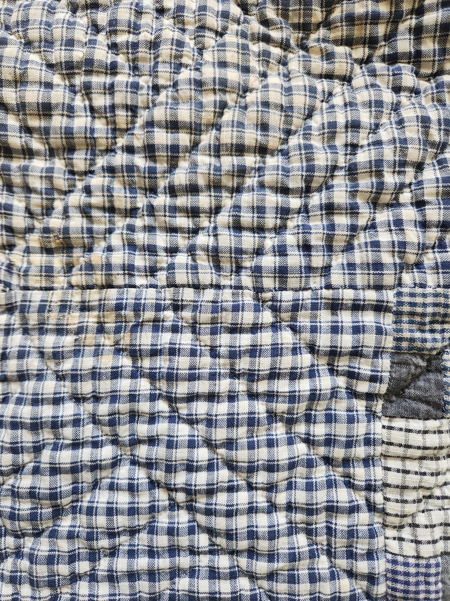 Vintage Plaid Patchwork Quilt