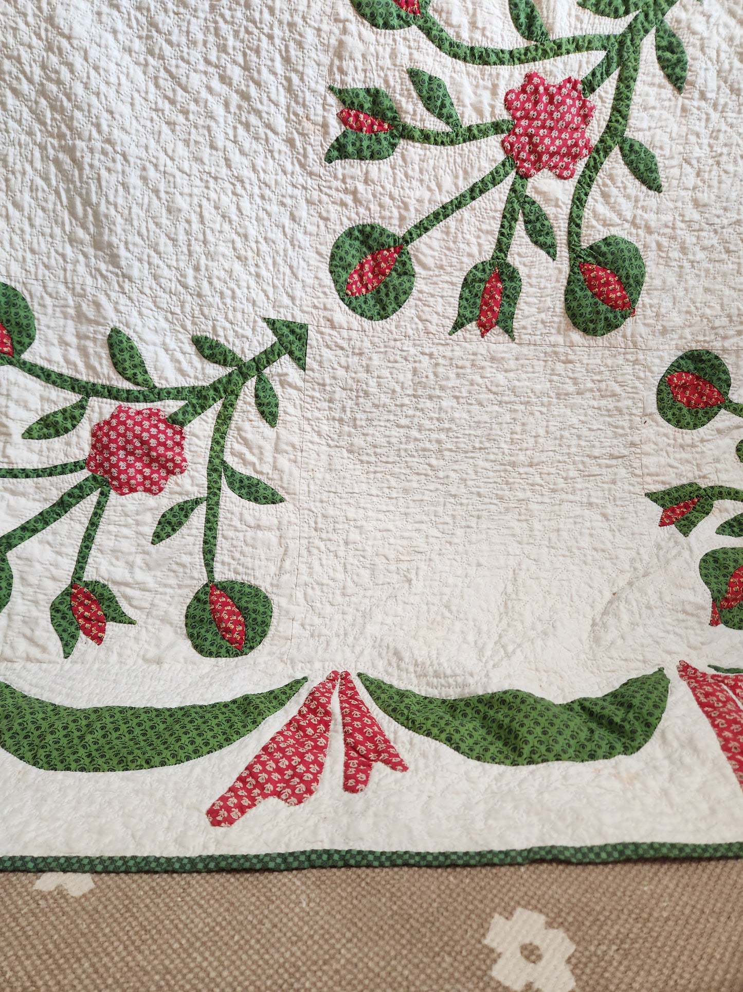 Mid 19th Century Applique Quilt, ca 1850