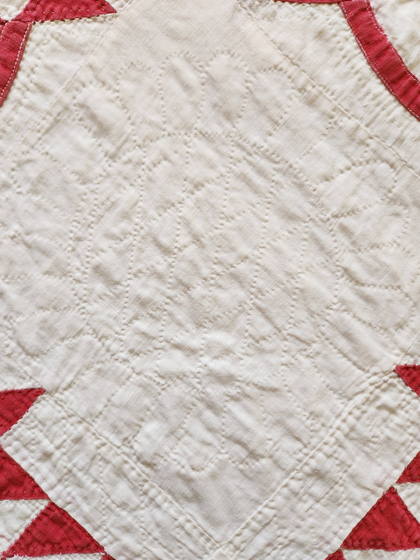 Antique Red & White Baskets Quilt