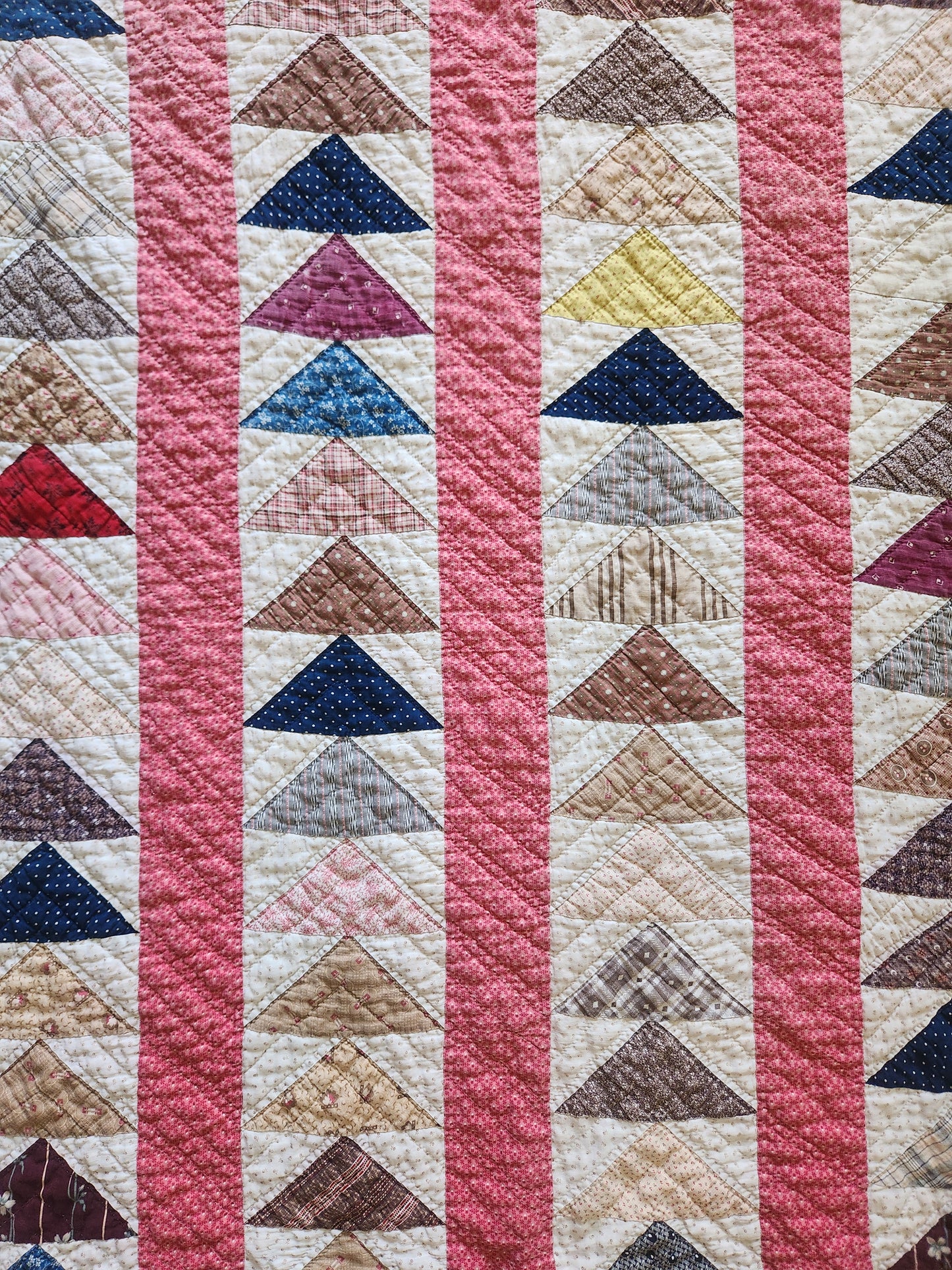 Antique Flying Geese Quilt c1880