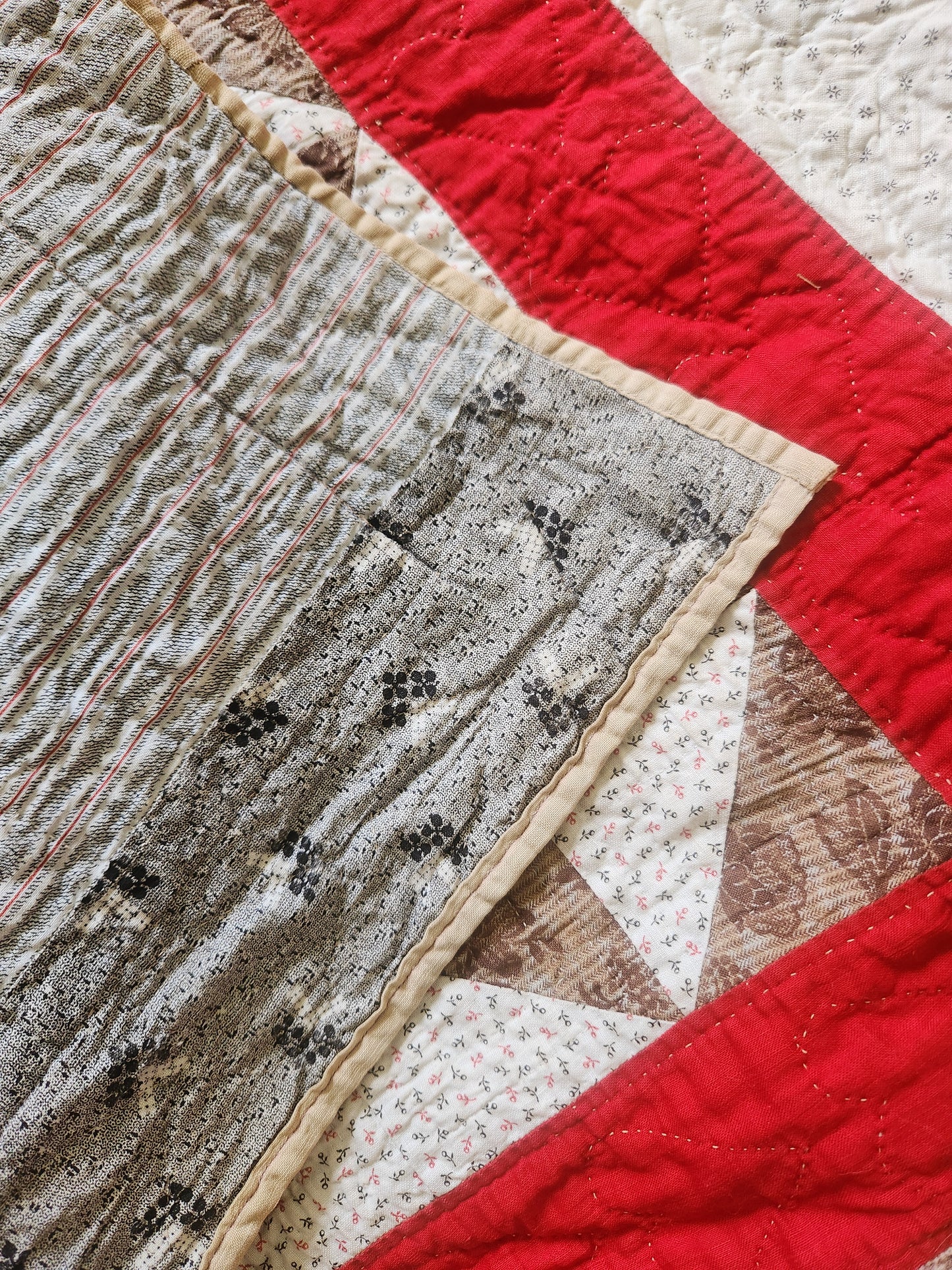 Antique Spinning Star Quilt c1890