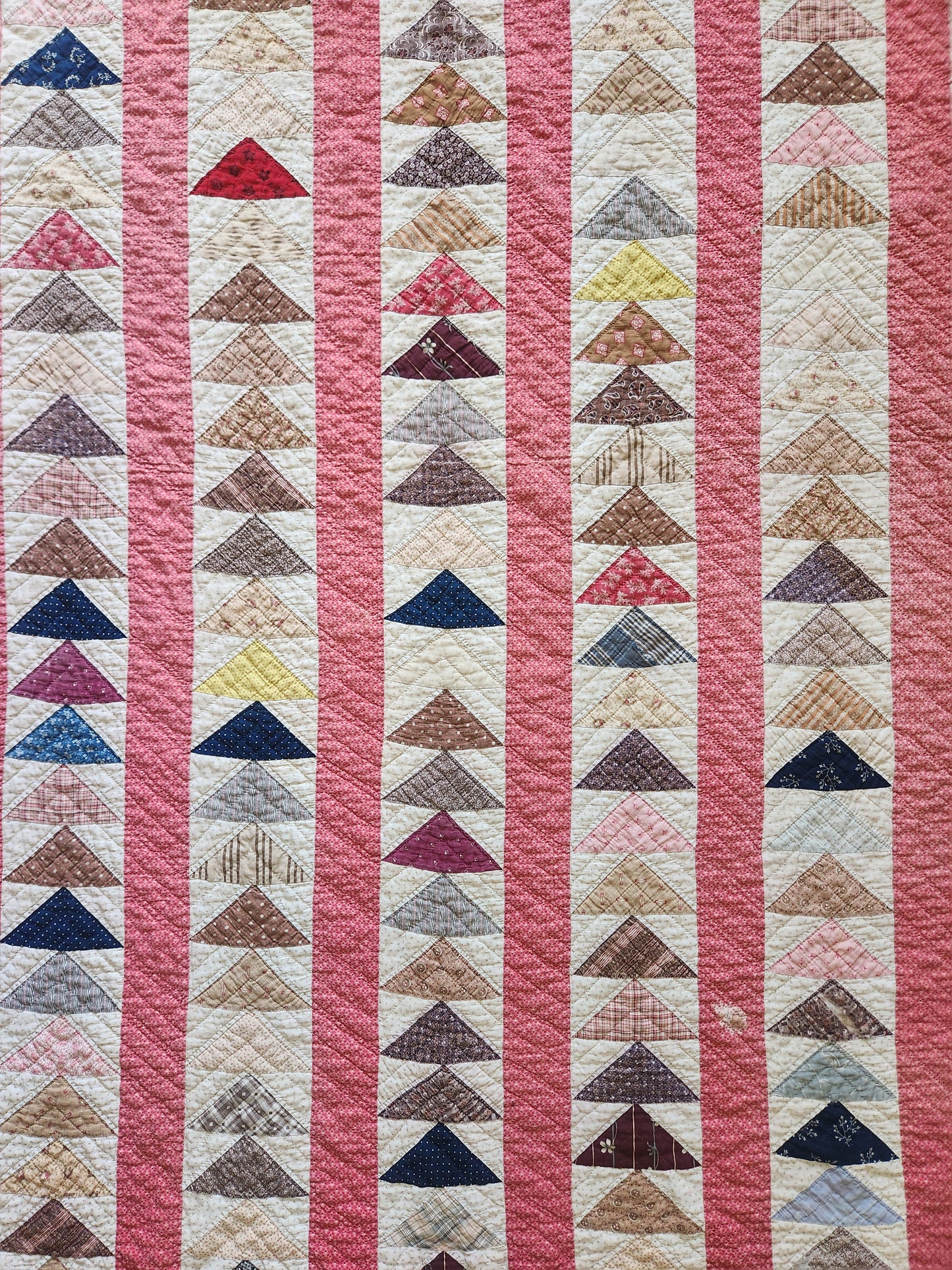 Antique Flying Geese Quilt c1880