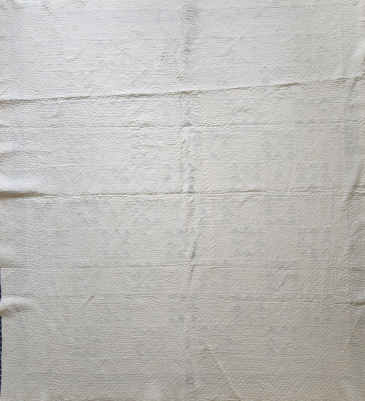Antique 19th Century Indigo & White Patchwork Quilt