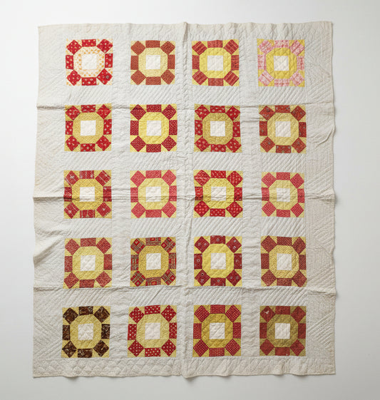 Mid 19th Century Rolling Stone Antique Quilt