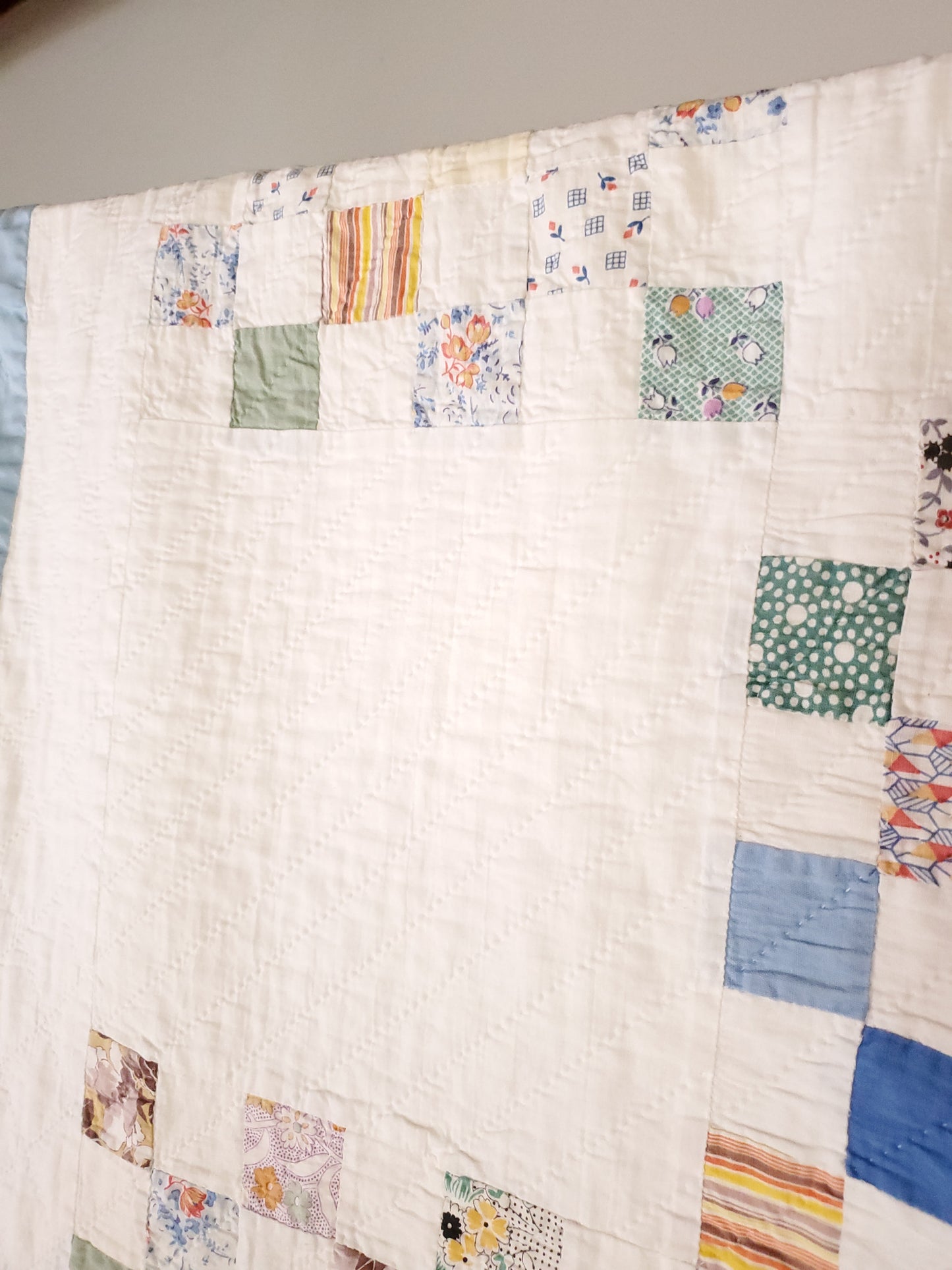 SET OF 2 Thirty Six Patch Vintage Quilts