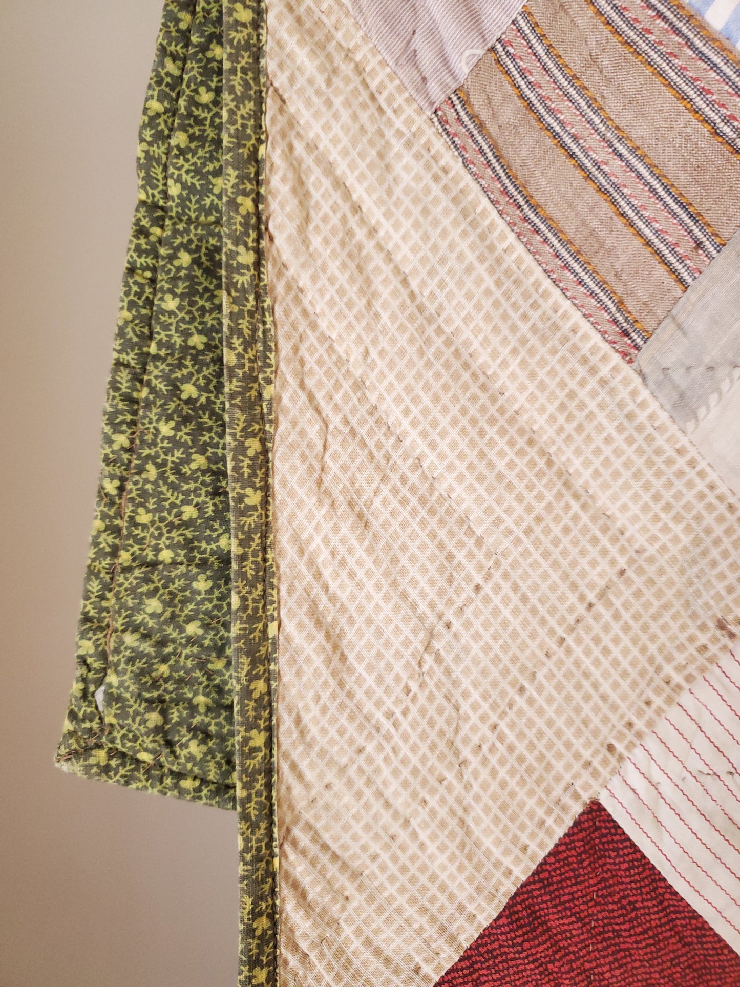 Antique 9 Patch Quilt, 1890