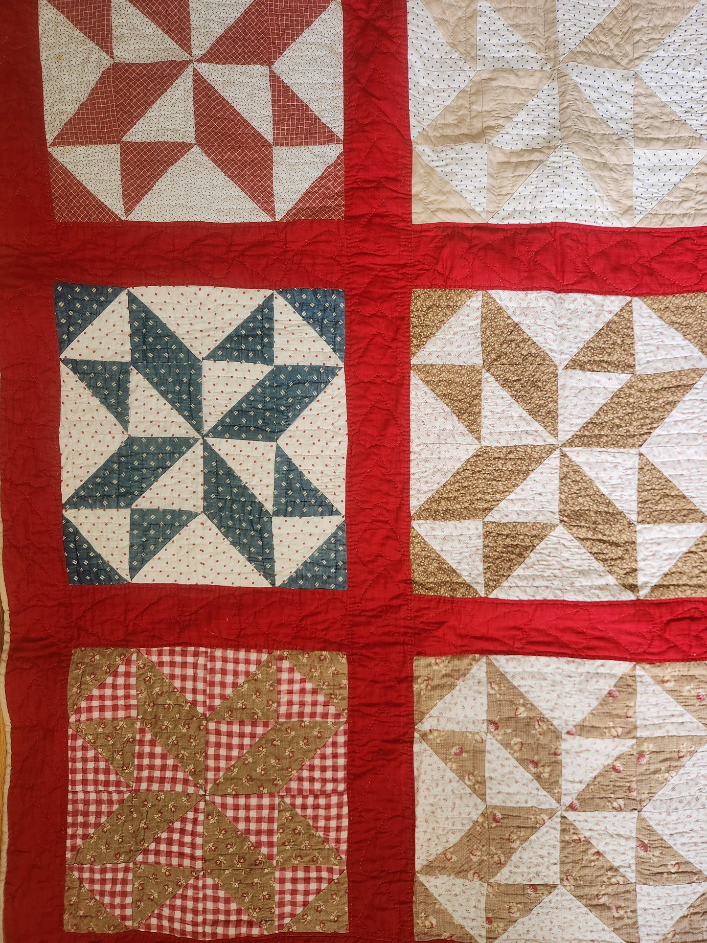 Antique Spinning Star Quilt c1890