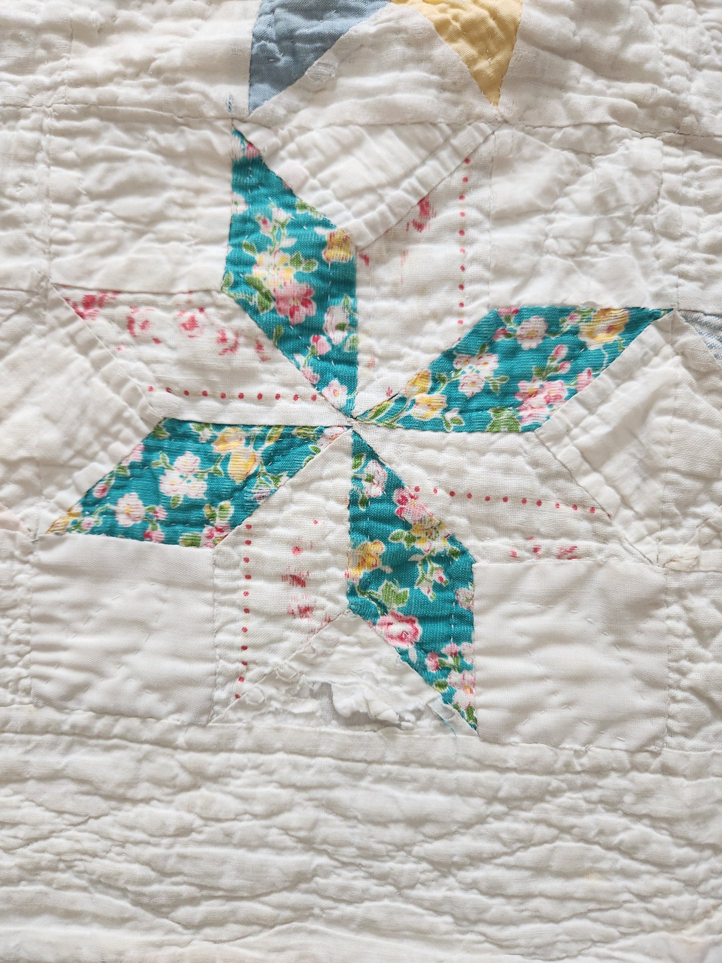 Vintage 8 Point Star Quilt c1940