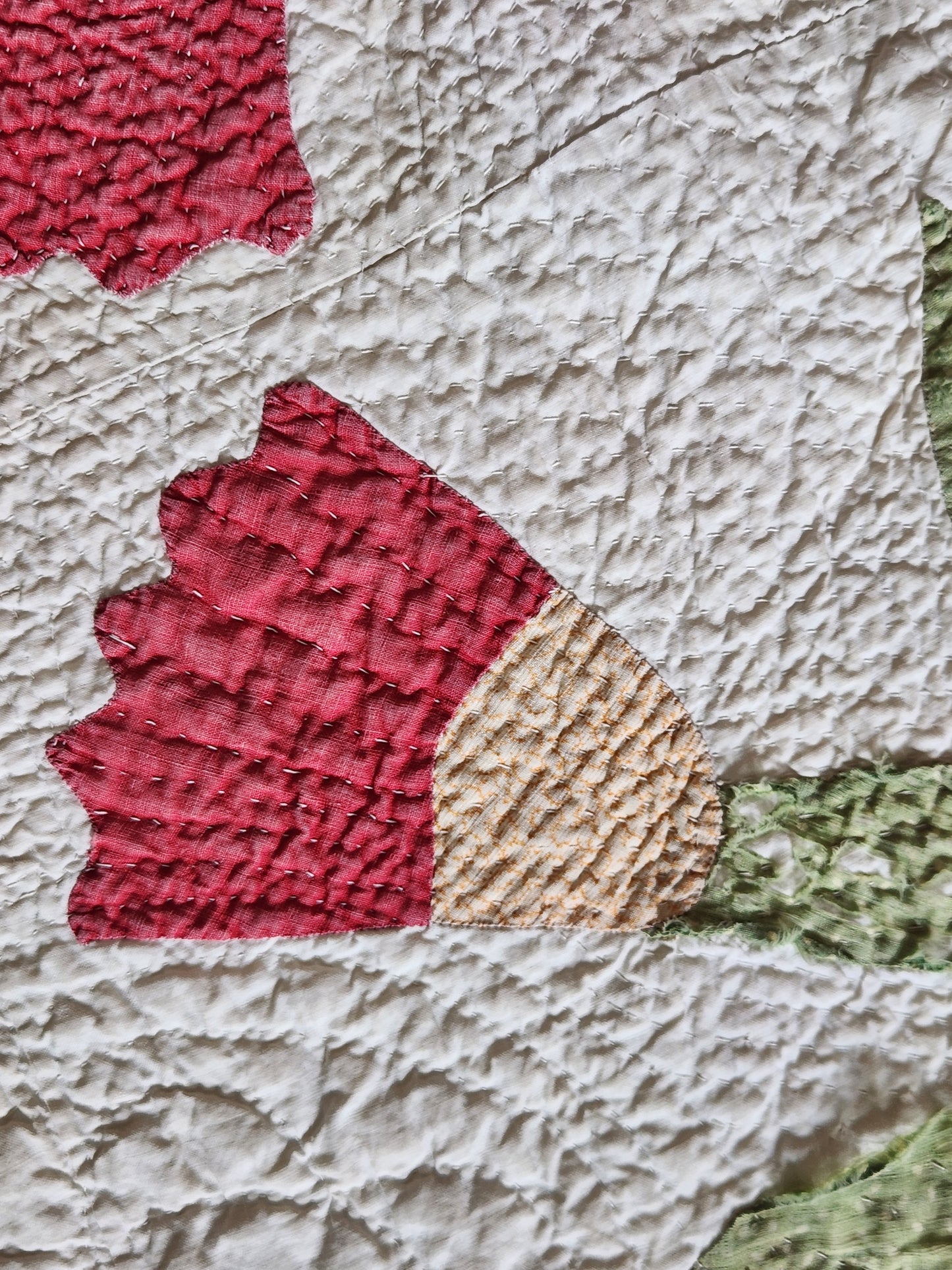 Antique Applique Whig Rose Quilt