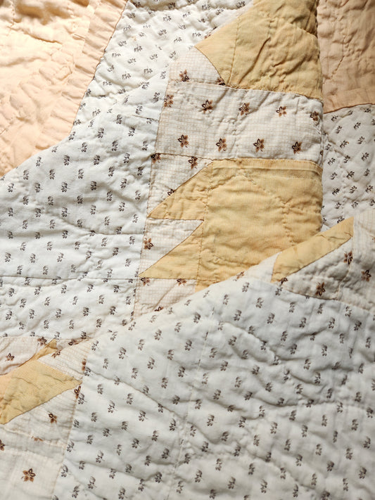 Antique Bear Paw Patchwork Quilt c1890