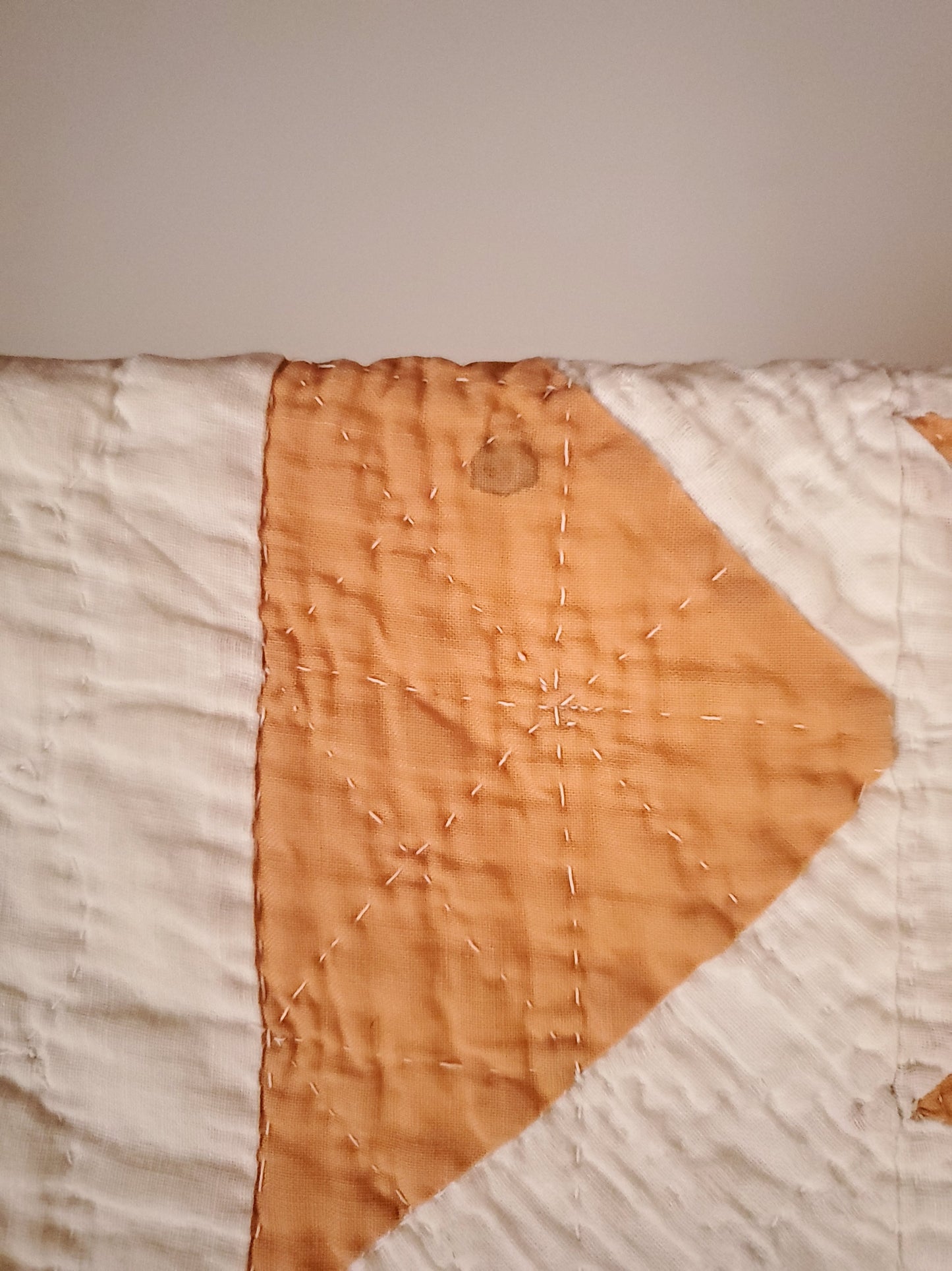 Peachy Star Vintage Quilt