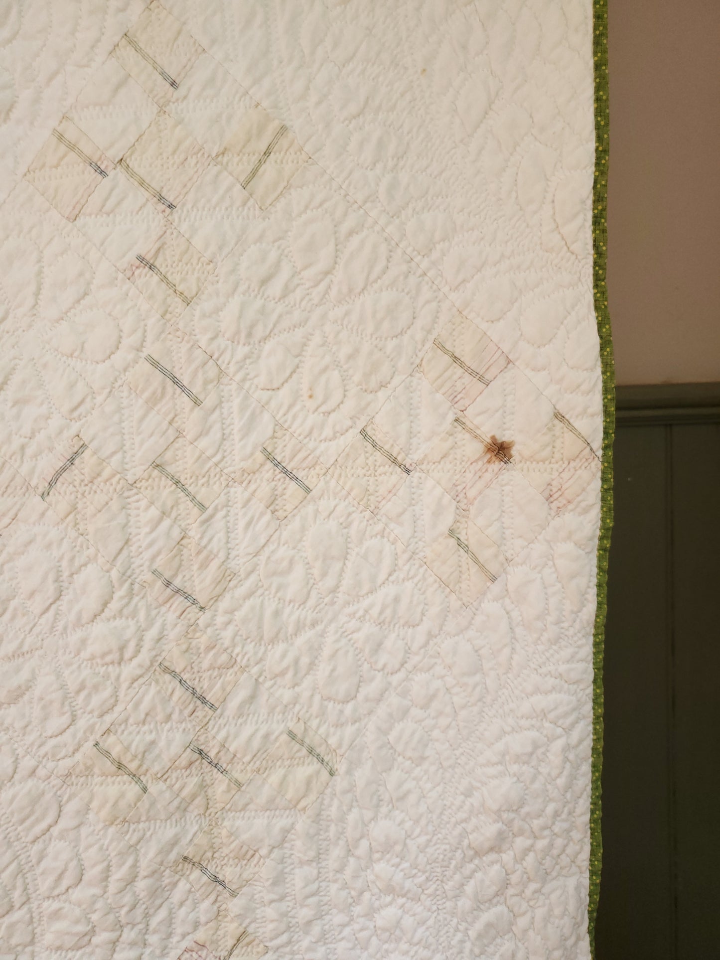 Antique Double 9 Patch Quilt, 19th Cent