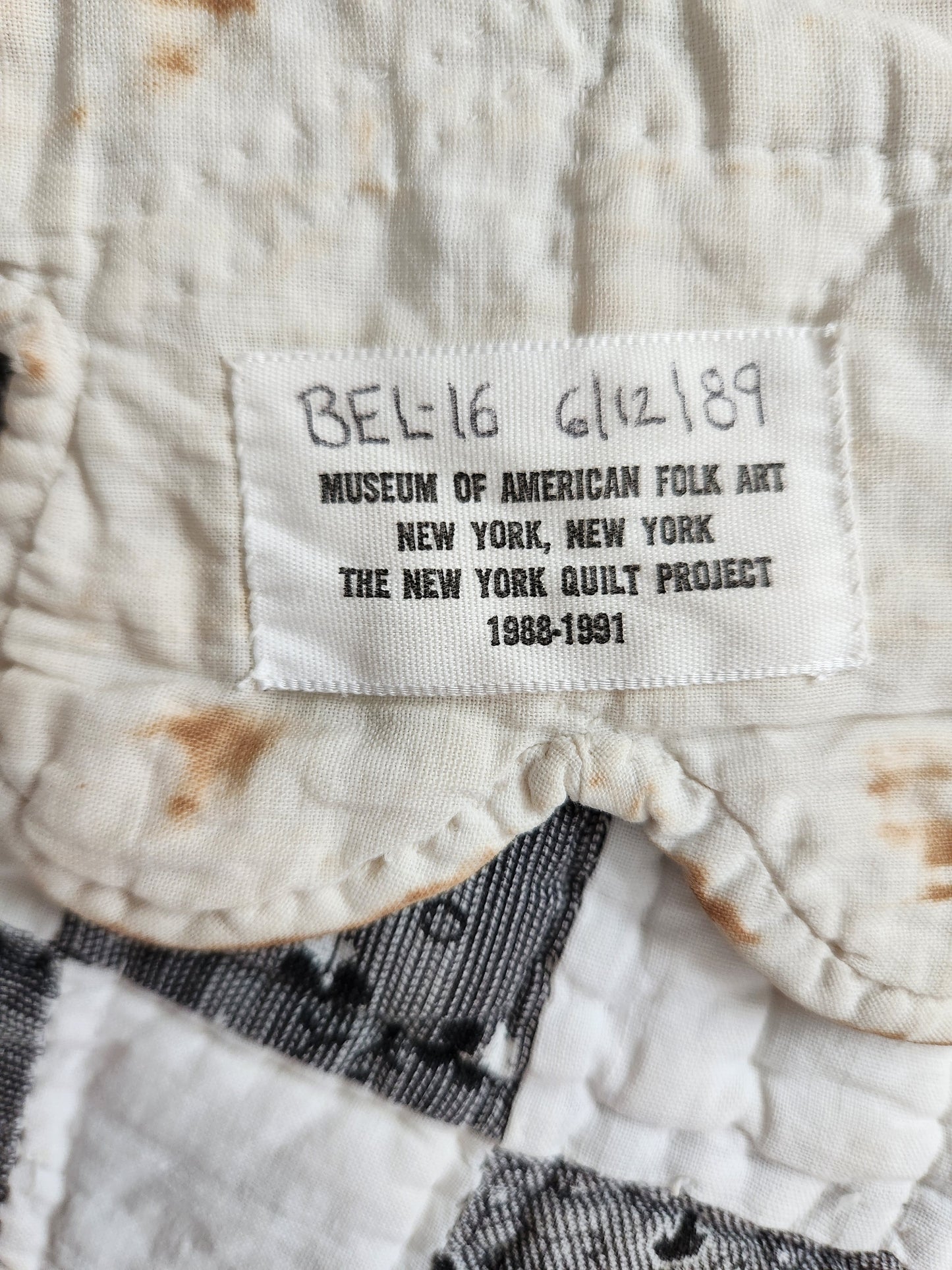 Antique Mourning Quilt c1900