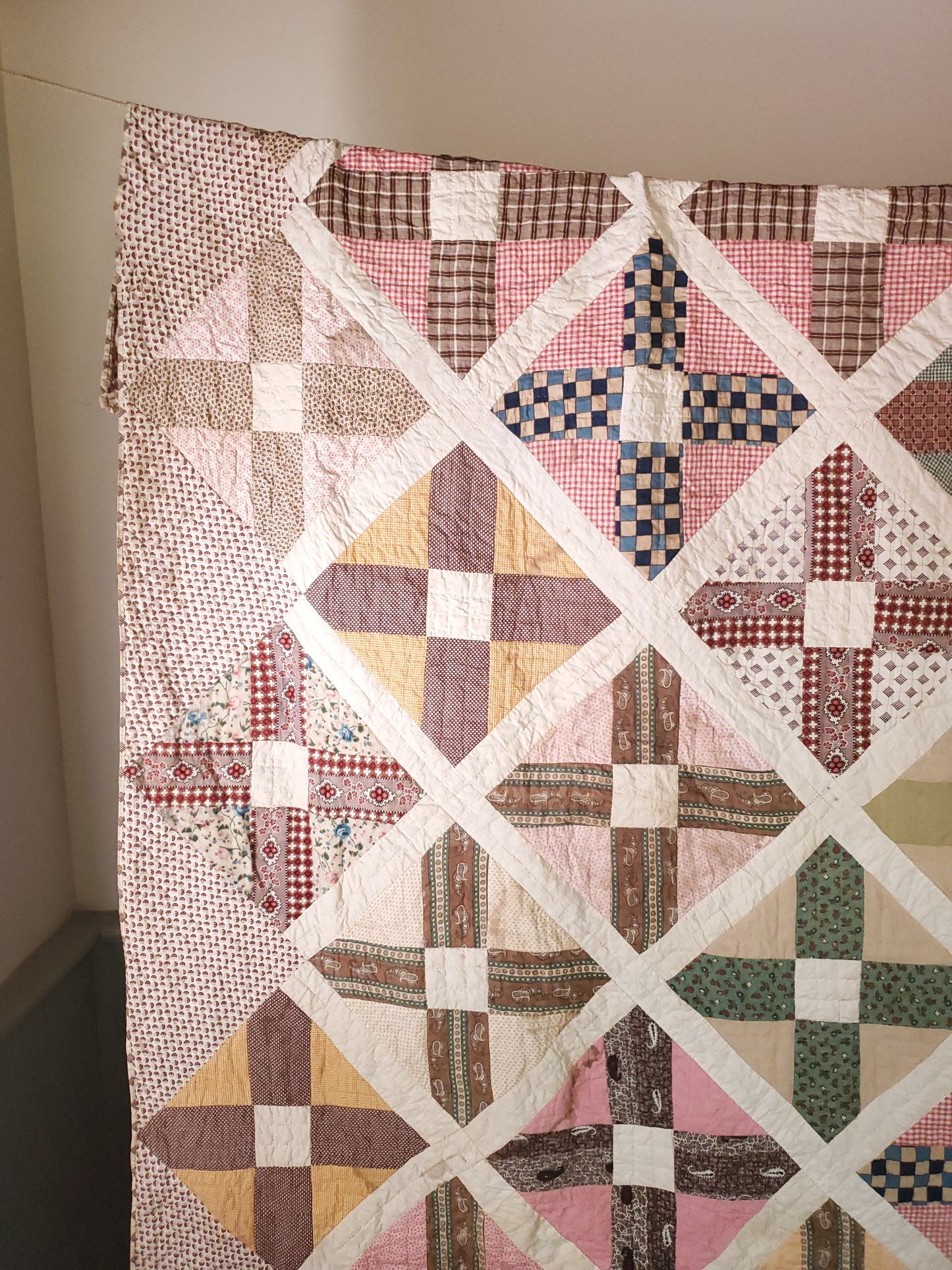 Antique Cross Quilt, ca 1880