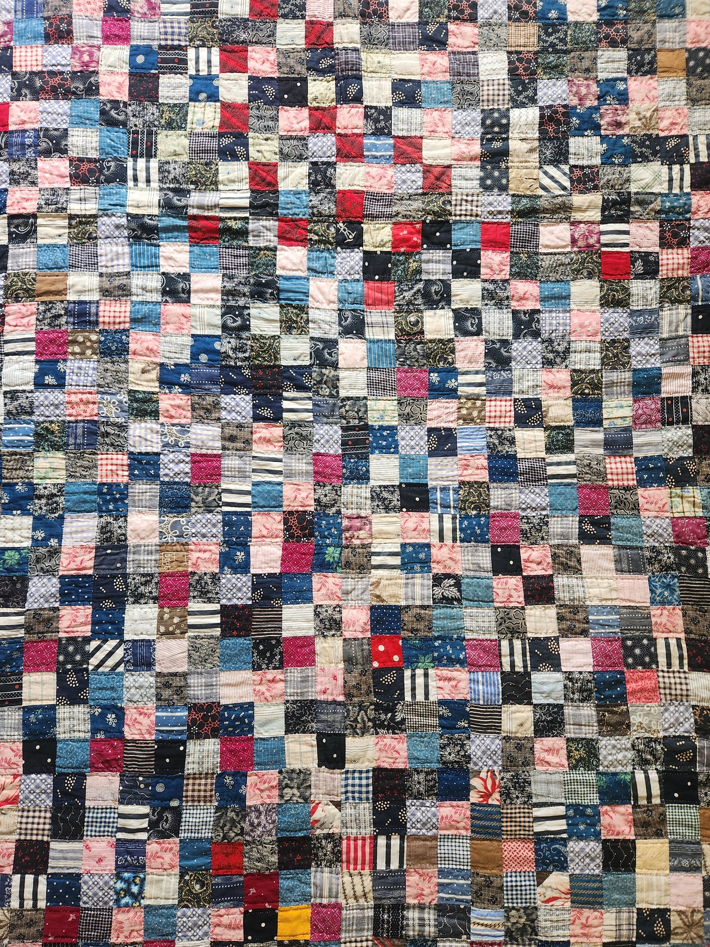 The Eddie Quilt - Antique Postage Stamp Quilt c1890