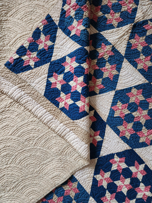 Antique Seven Sisters Patchwork Quilt