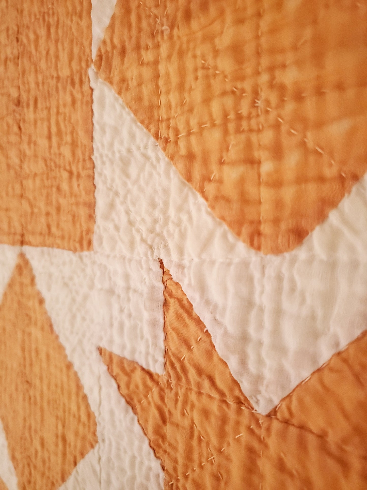 Peachy Star Vintage Quilt