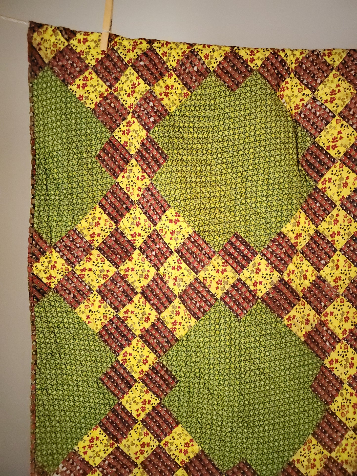 19th Century Double Irish Chain Antique Quilt