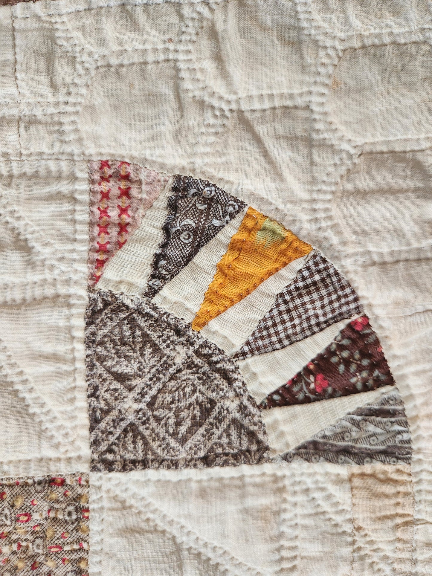 Stunning Antique New York Beauty Quilt c1860