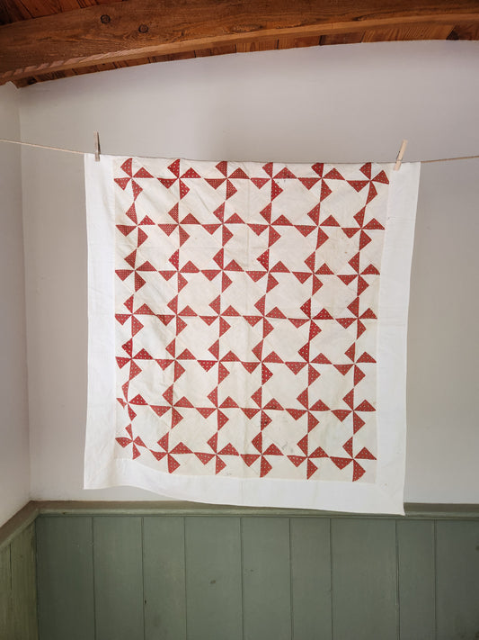 19th Century Patchwork Crib Quilt Top