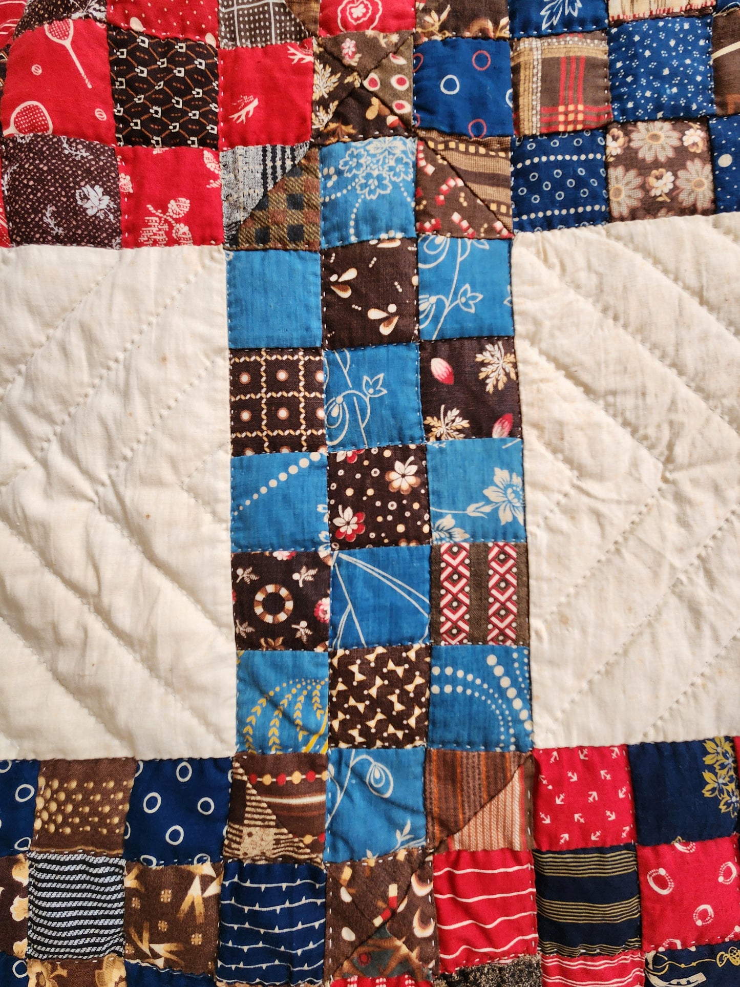 Contemporary Completion of Antique Quilt Top with Border Addition