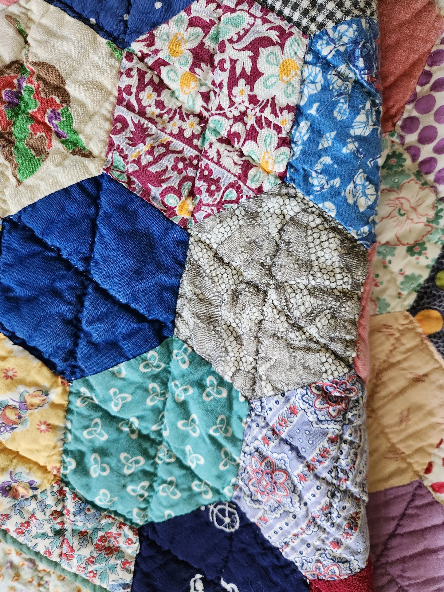 Hexagon Quilt c1940