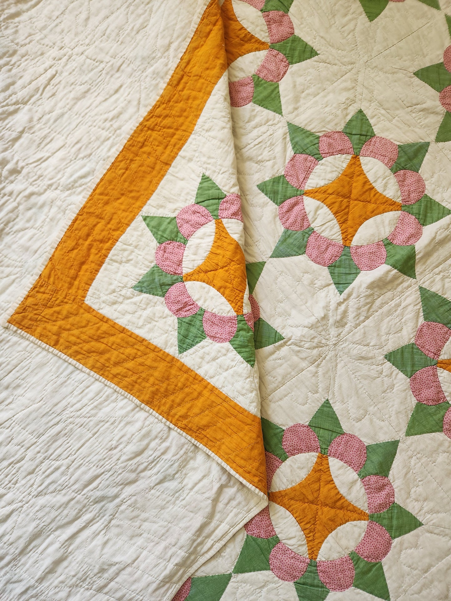 Antique 19th Century Crown Quilt