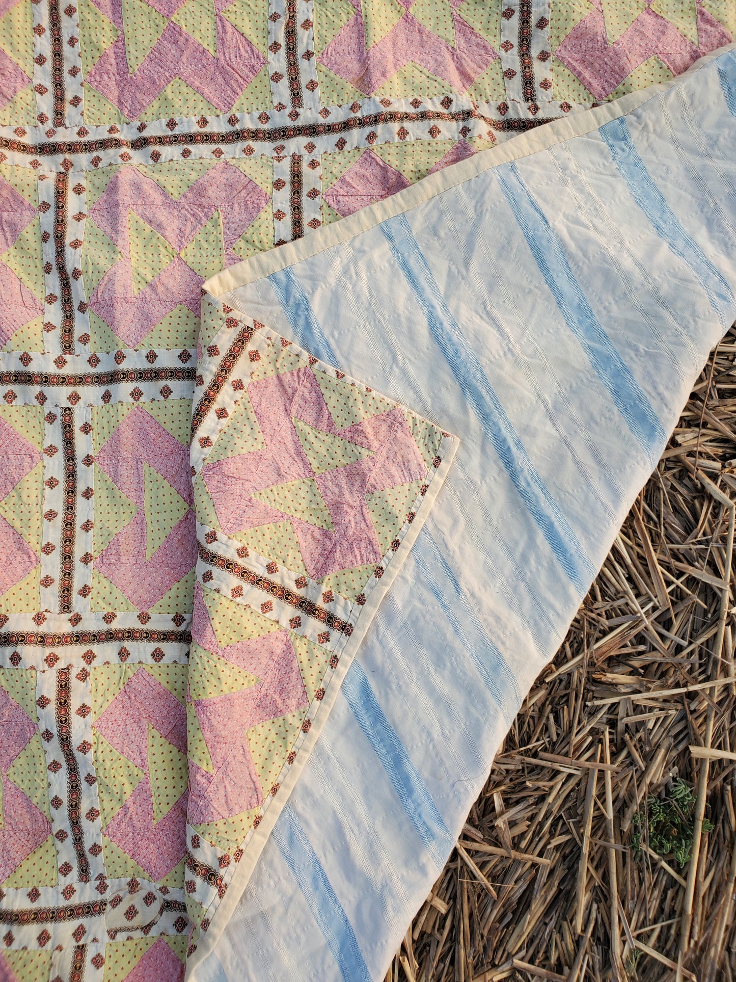 Double Pink Antique Quilt