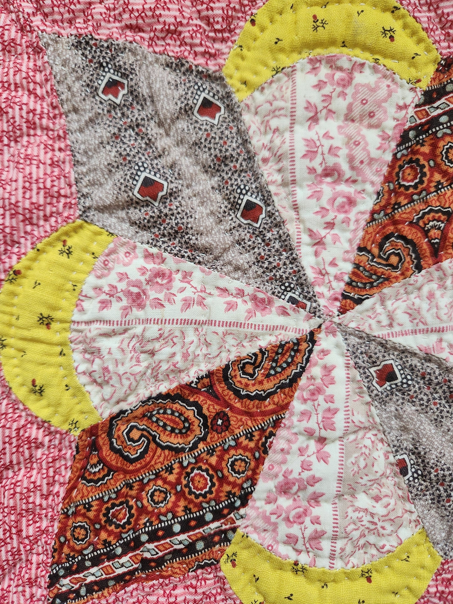 Antique Lucky Star Quilt c1880