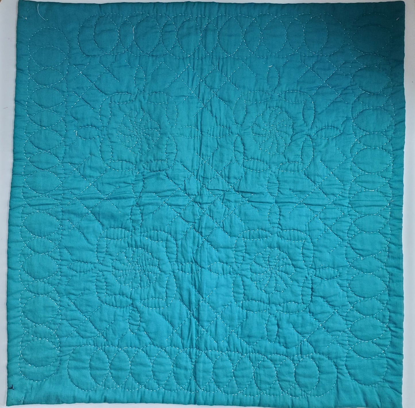 Small, Contemporary Amish Style Hand Quilted Mini Quilt