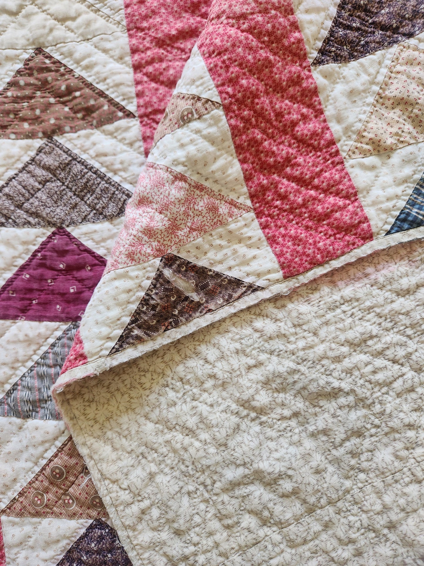 Antique Flying Geese Quilt c1880