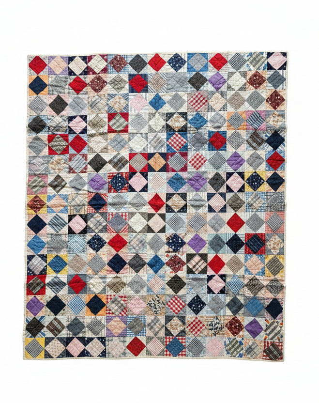 Vintage Square in a Square Quilt c1930
