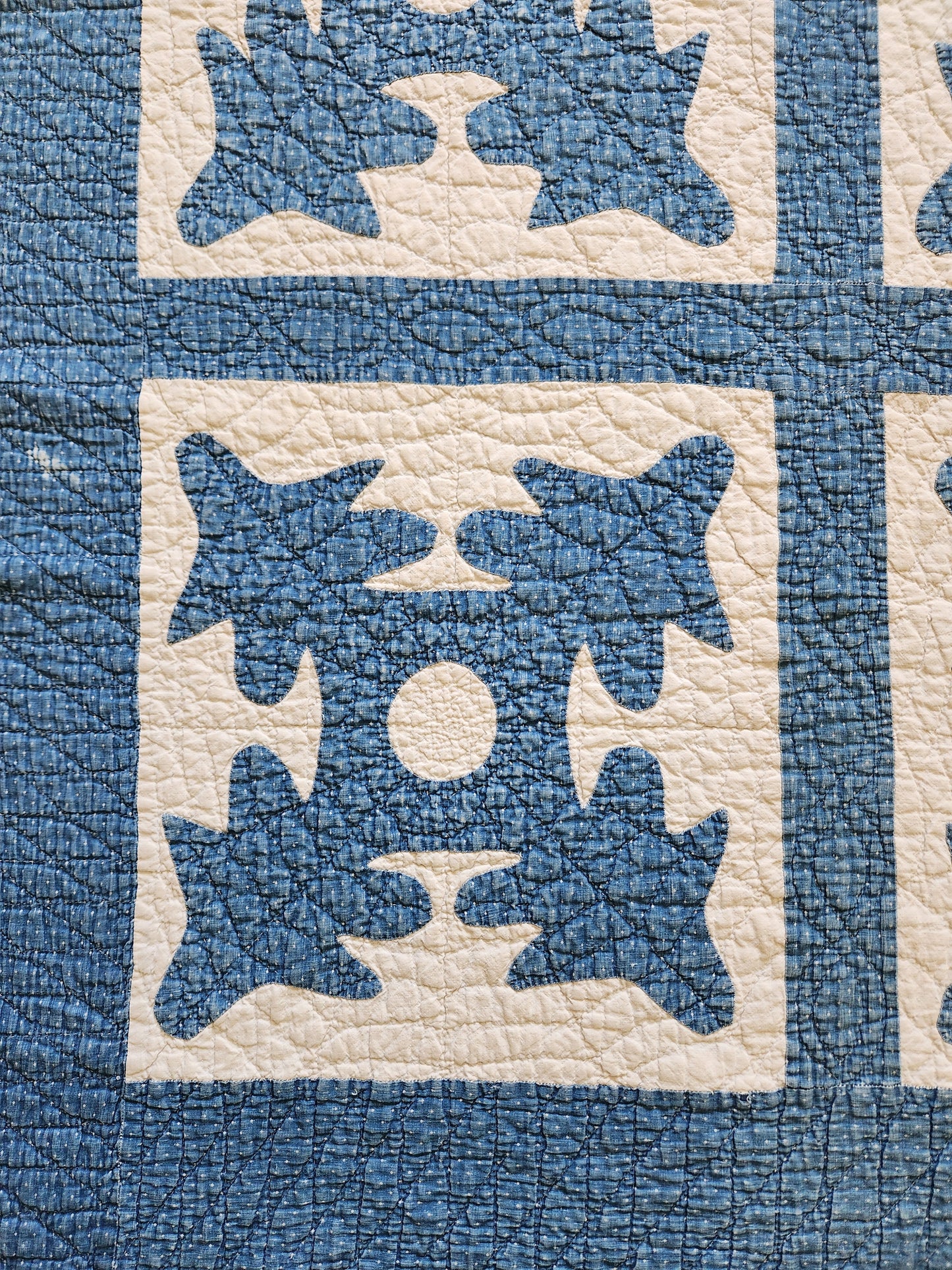 Antique & White Papercut Quilt c1900