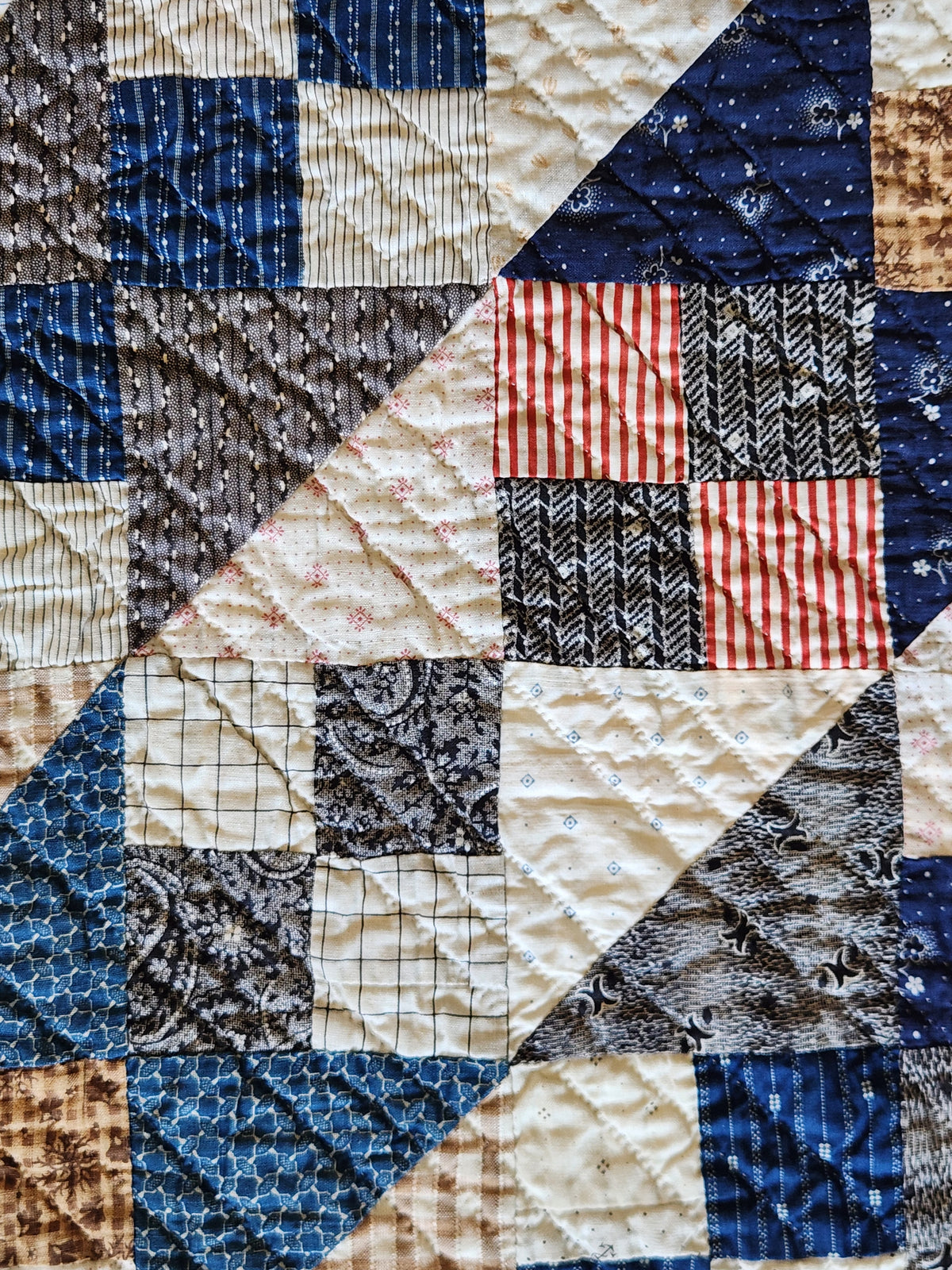 Antique Jacob’s Ladder Quilt c1900